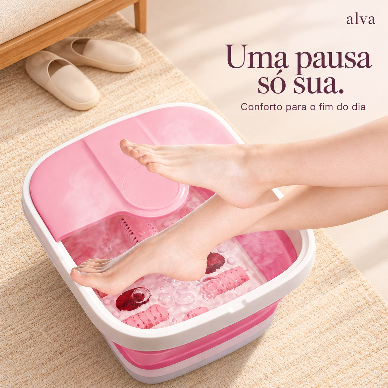 Spa ALVA durante um momento de relaxamento